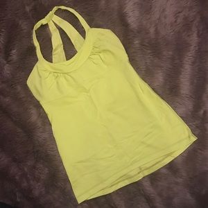 ❤️ Lululemon ❤️ Athleisure Shirt Stretch Racerback Tank Top Built in Bra 8